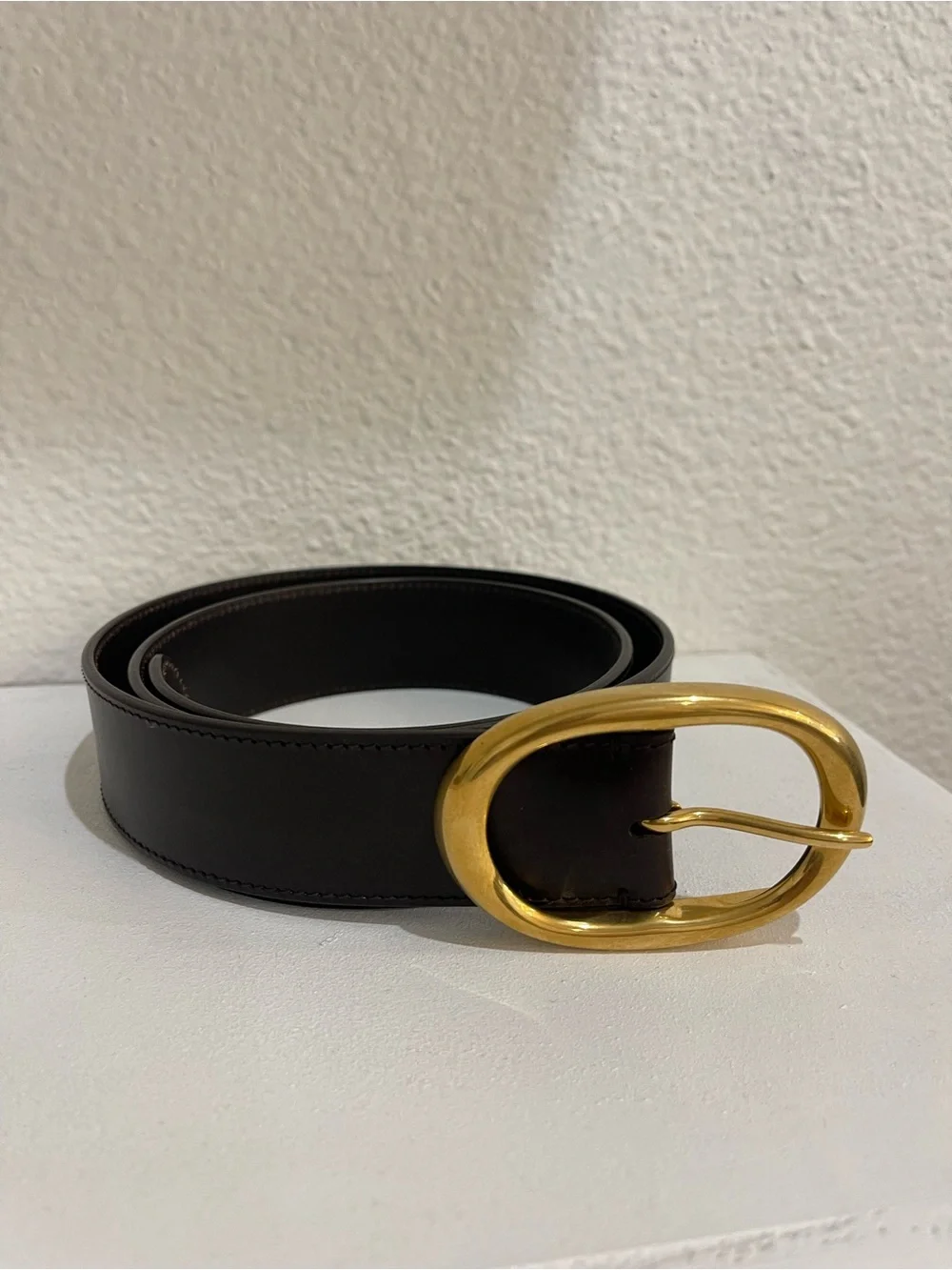 NWT TWP WIDE BELT IN VACHETTA LEATHER COLOR: Dakota sizes 85 & 90